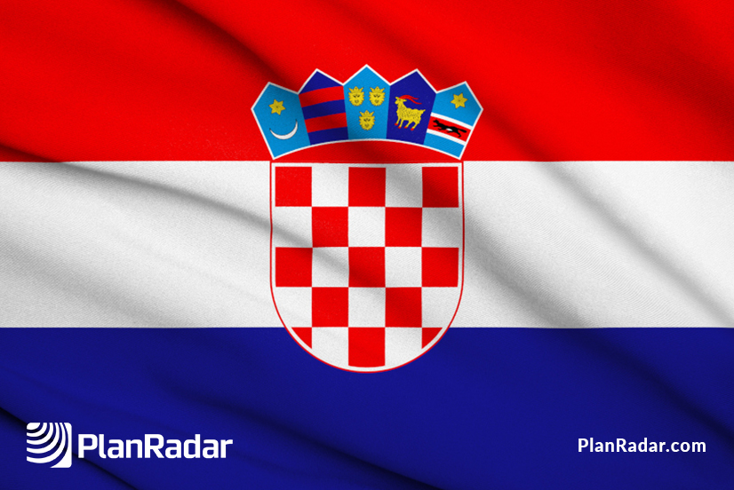 Kroatische Flagge|Immobilien Kroatien