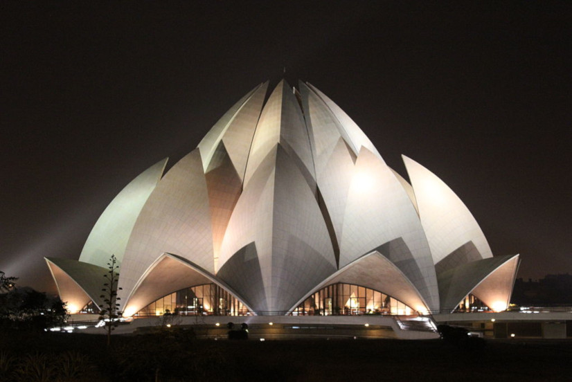 Außergewöhnliche Architektur: Lotus Tempel in Indien