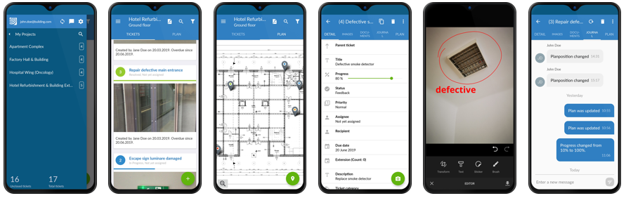 Mobile daily construction report app