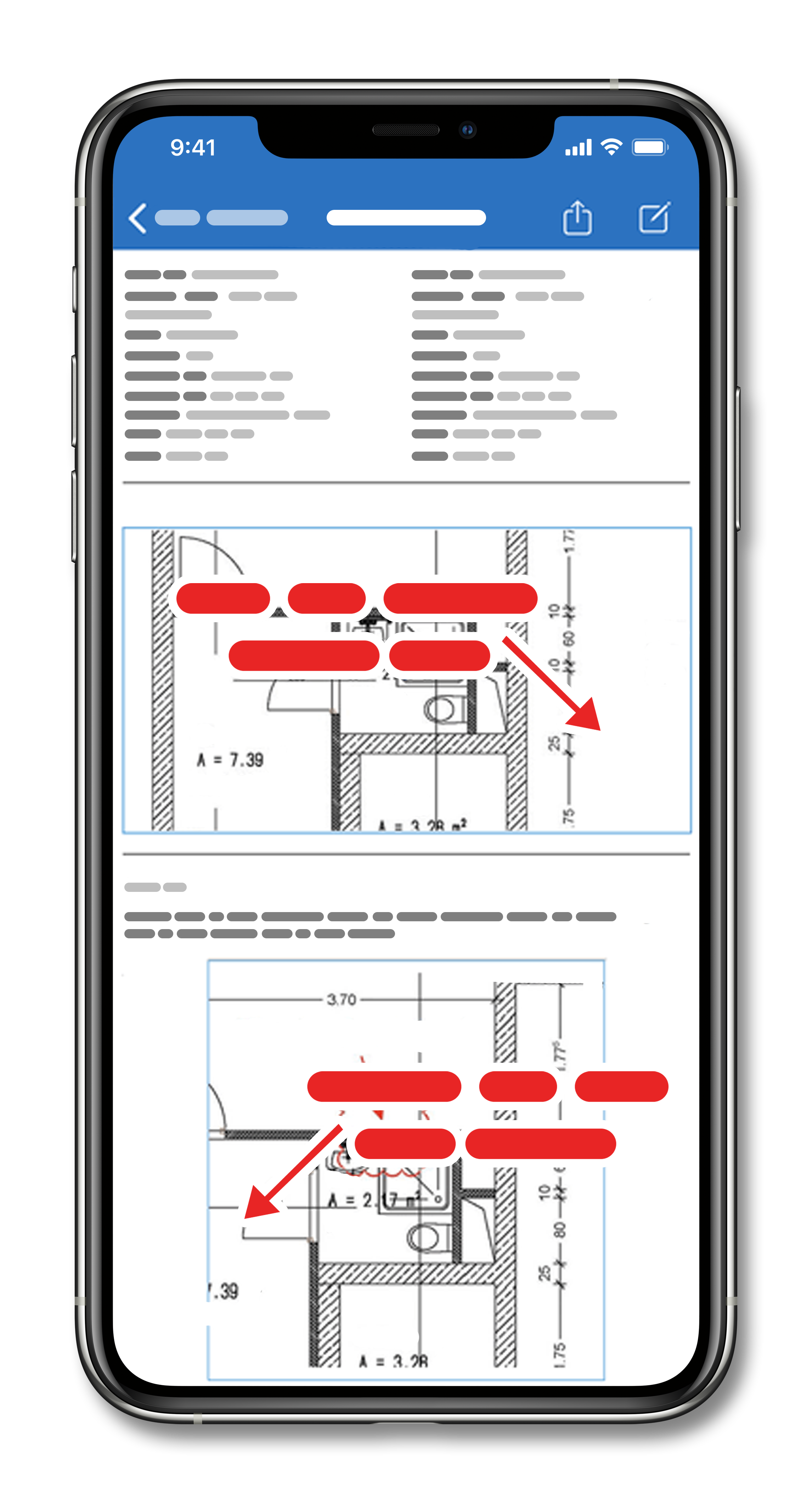 Управление чертежами PlanRadar на мобильном устройстве