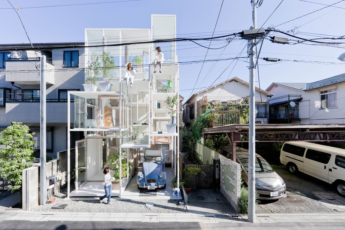 Необычные дома - Стеклянный дом, Япония 