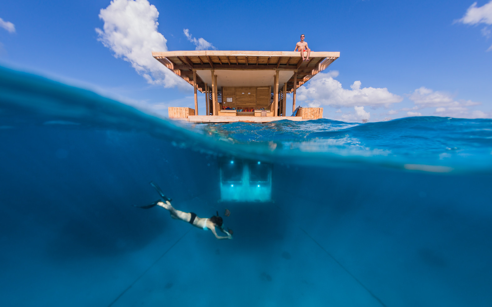 The Manta Resort chambre sous l'eau ile Pemba