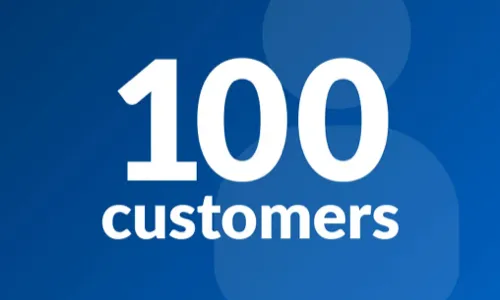 Die 100-Kunden-Hürde ist gemeistert