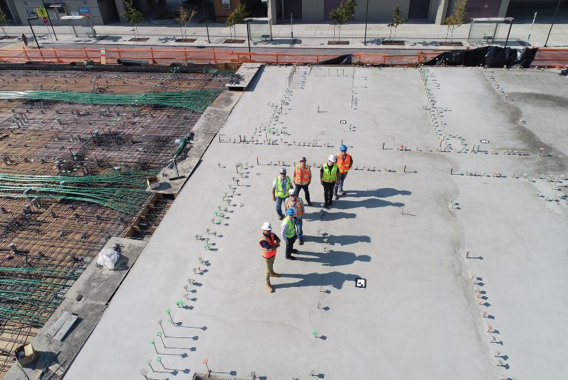 image of a construction site team