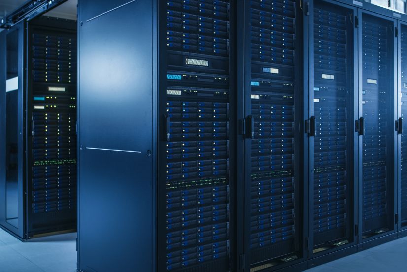 image of a secure data centre server