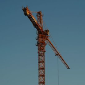 image of a construction site crane